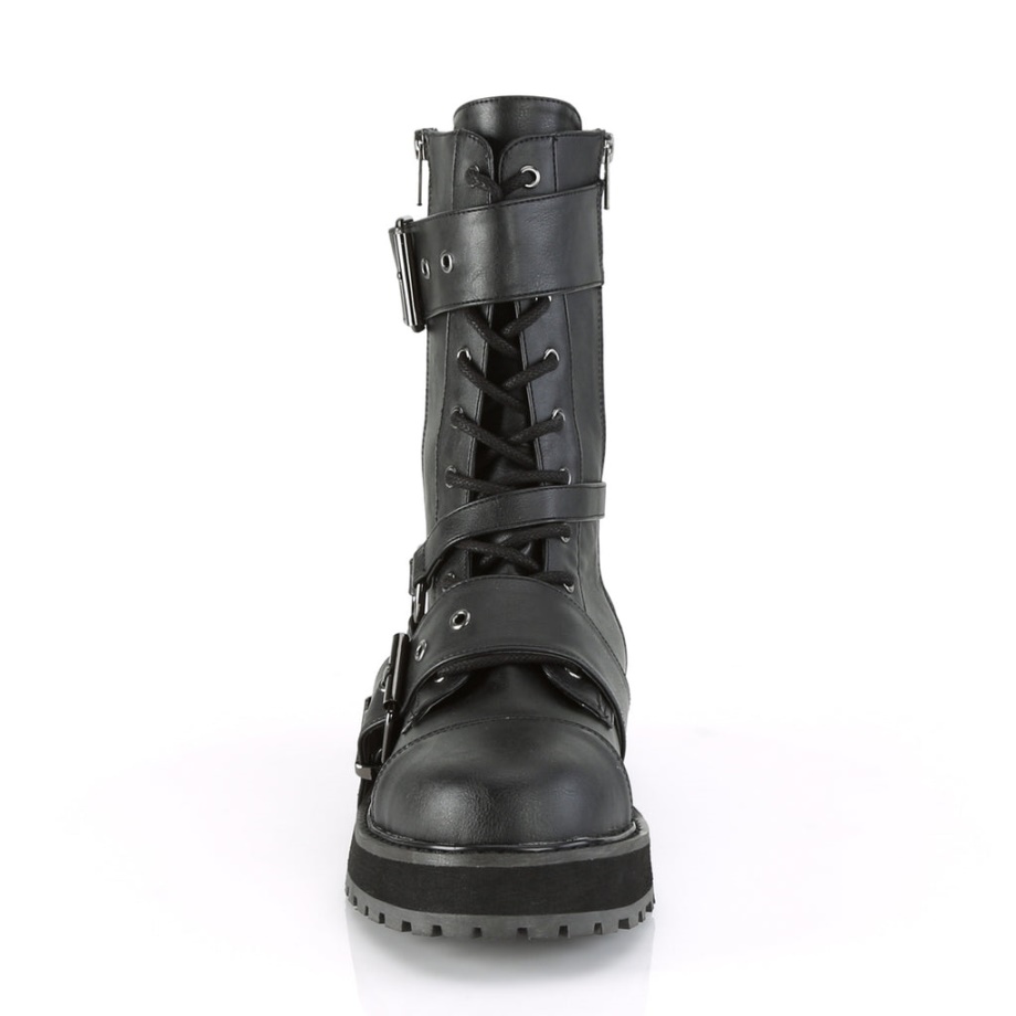 Valor-220 Black Vegan Leather Demonia Ireland