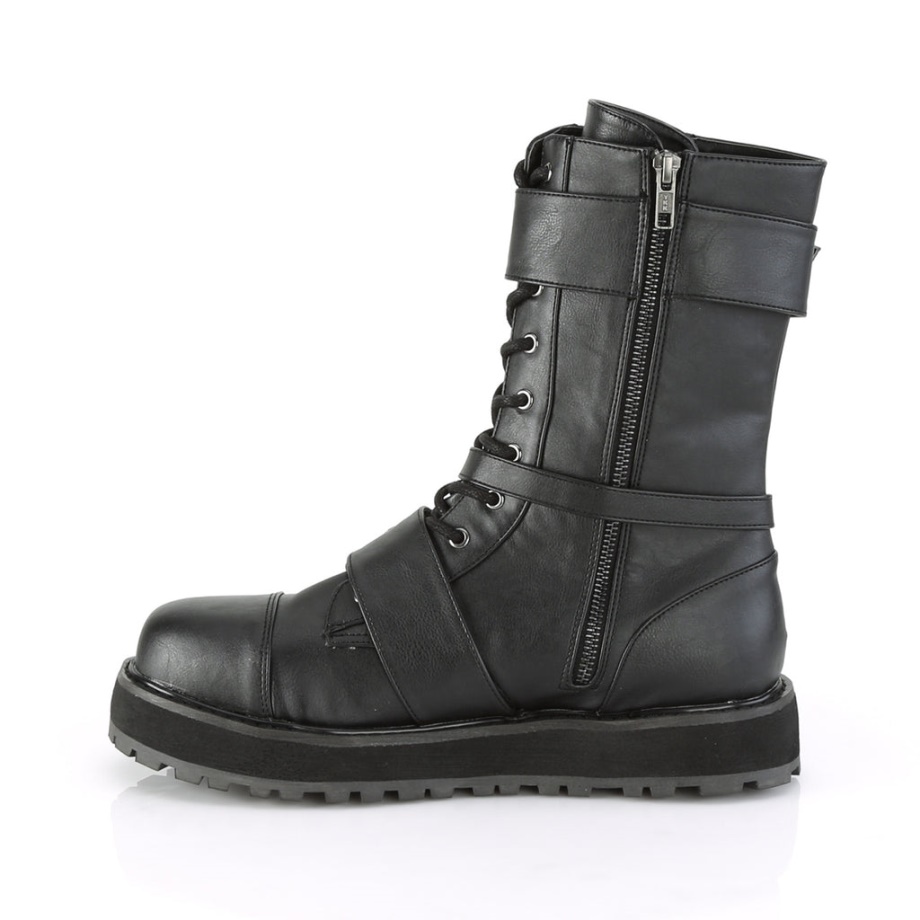 Valor-220 Black Vegan Leather Demonia Ireland