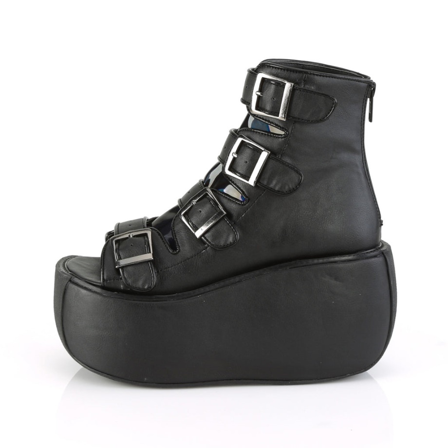 Violet-150 Demonia Ireland Black Vegan Leather-Hologram