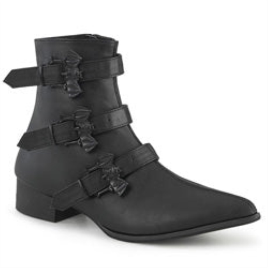 Warlock-50-B Demonia Ireland Black Vegan Leather