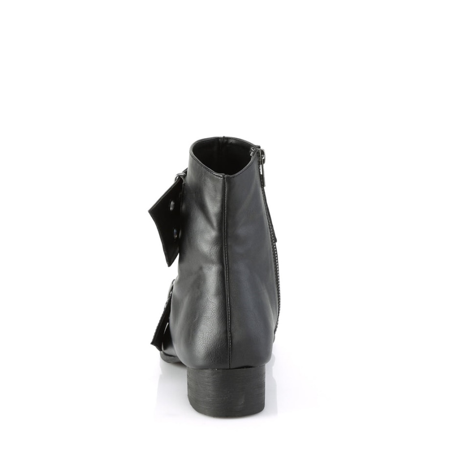 Warlock-55 Demonia Ireland Black Vegan Leather