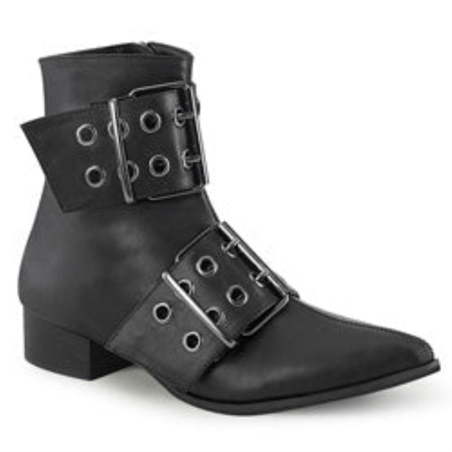 Warlock-55 Demonia Ireland Black Vegan Leather