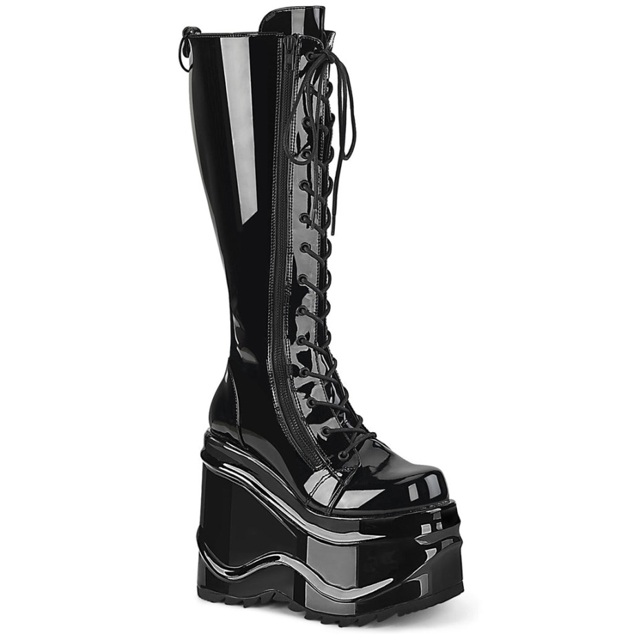 Wave-200 Demonia Ireland Black Patent